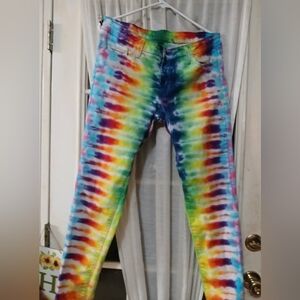 " Just Black"Colorful Tie-Dye‎ Women's Jeans. Sz.11